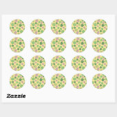 Supergirl Leaf Pattern Ronde Sticker (Vel)