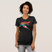 Supergirl Leaps and Punches T-shirt (Voorkant volledig)
