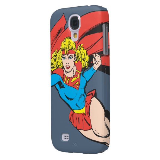 Supergirl Leaps en Punches Case-Mate Samsung Galaxy Hoesje (Achterkant Links)