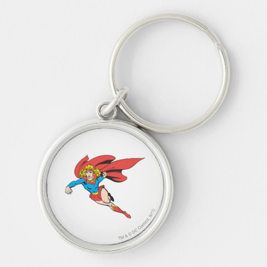 Supergirl Leaps en Punches Sleutelhanger (Voorkant)
