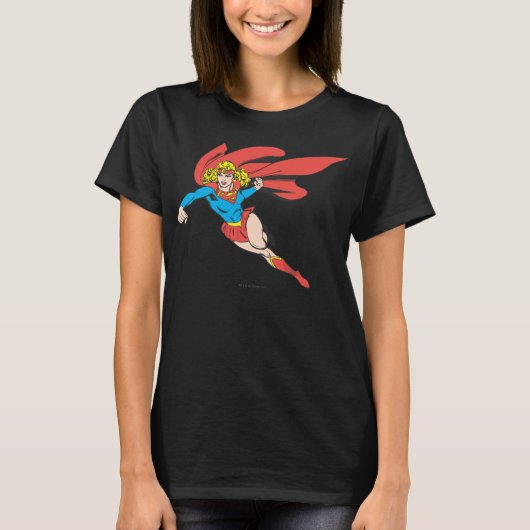 Supergirl Leaps en Punches T-shirt (Voorkant)