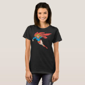 Supergirl Leaps en Punches T-shirt (Voorkant volledig)