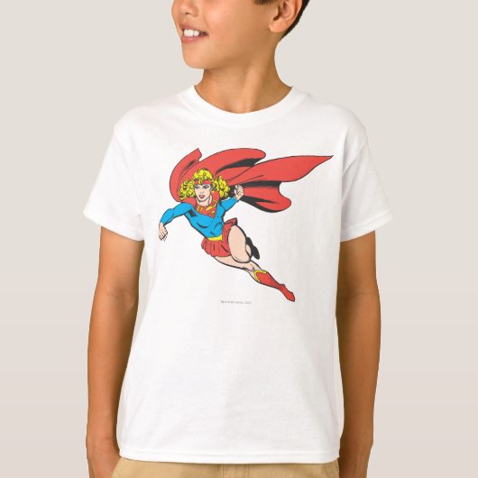 Supergirl Leaps en Punches T-shirt (Voorkant)
