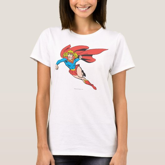 Supergirl Leaps en Punches T-shirt (Voorkant)