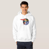 Supergirl Leaps in Space Hoodie (Voorkant volledig)