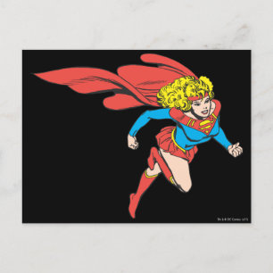Supergirl leaps Rechts Briefkaart