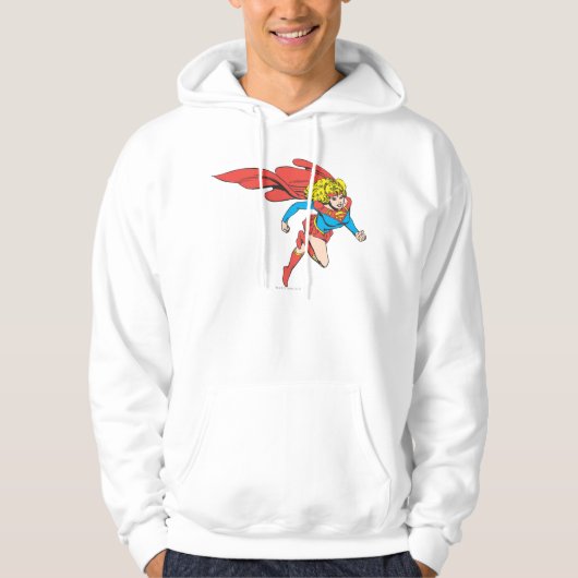 Supergirl leaps Rechts Hoodie (Voorkant)