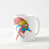 Supergirl leaps Rechts Koffiemok (Voorkant rechts)