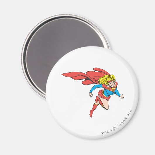 Supergirl leaps Rechts Magneet (Voorkant / Achterkant)