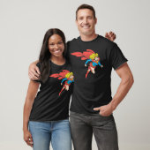 Supergirl leaps Rechts T-shirt (Unisex)