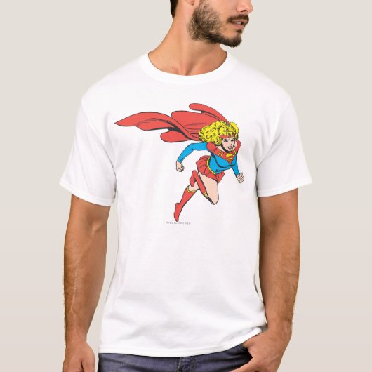 Supergirl leaps Rechts T-shirt (Voorkant)