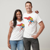 Supergirl leaps Rechts T-shirt (Unisex)