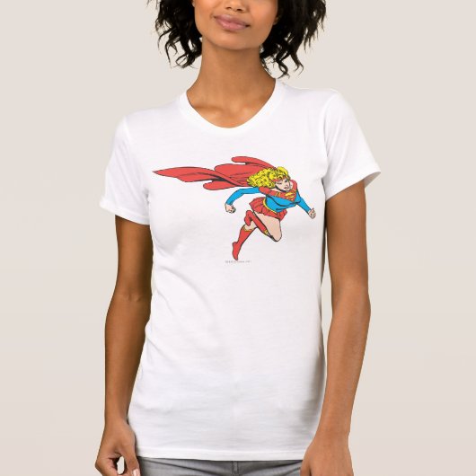 Supergirl leaps Rechts T-shirt (Voorkant)