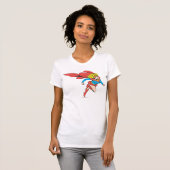 Supergirl leaps Rechts T-shirt (Voorkant volledig)