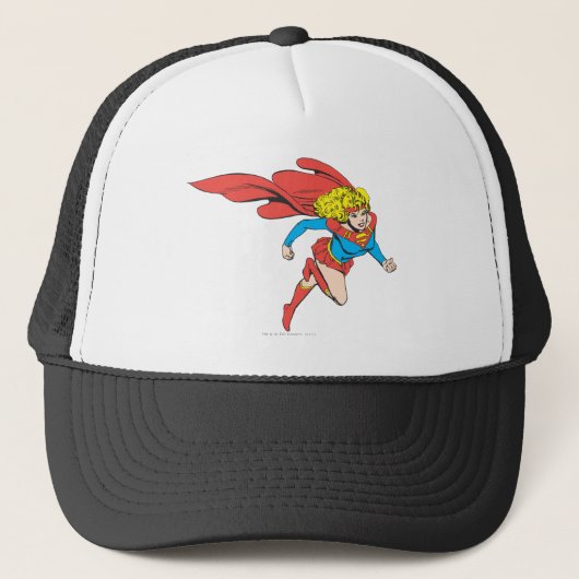 Supergirl leaps Rechts Trucker Pet (Voorkant)