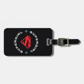 Supergirl Leeftijd van Helden Cirkel S-Shield Bagagelabel (Voorkant horizontaal)