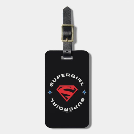 Supergirl Leeftijd van Helden Cirkel S-Shield Bagagelabel (Voorkant verticaal)