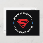 Supergirl Leeftijd van Helden Cirkel S-Shield Briefkaart (Voorkant / Achterkant)