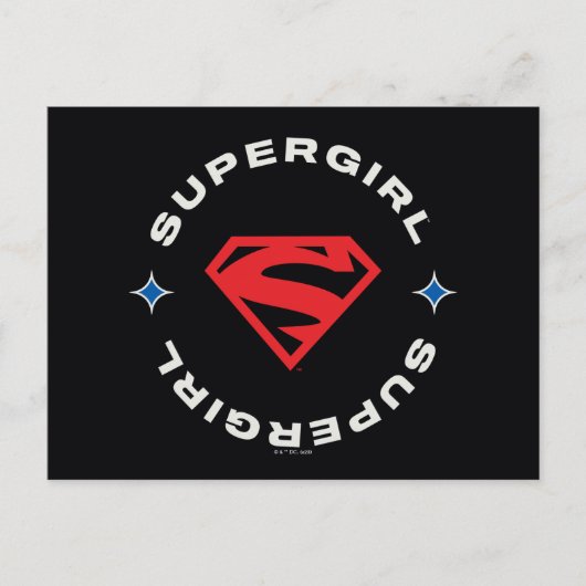 Supergirl Leeftijd van Helden Cirkel S-Shield Briefkaart (Voorkant)