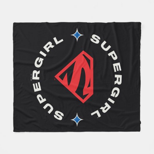 Supergirl Leeftijd van Helden Cirkel S-Shield Fleece Deken (Voorkant (Horizontaal))