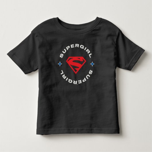 Supergirl Leeftijd van Helden Cirkel S-Shield Kinder Shirts (Voorkant)
