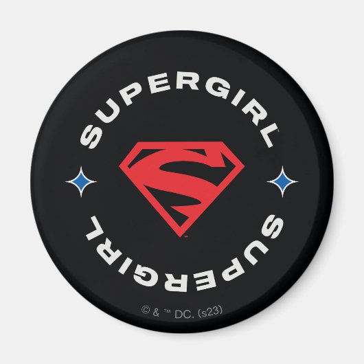 Supergirl Leeftijd van Helden Cirkel S-Shield Magneet (Voorkant)