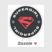 Supergirl Leeftijd van Helden Cirkel S-Shield Sticker (Vel)