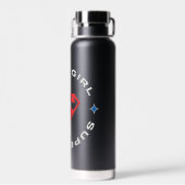 Supergirl Leeftijd van Helden Cirkel S-Shield Waterfles (Achterkant)