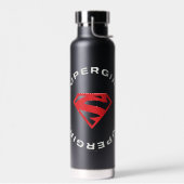 Supergirl Leeftijd van Helden Cirkel S-Shield Waterfles (Links)