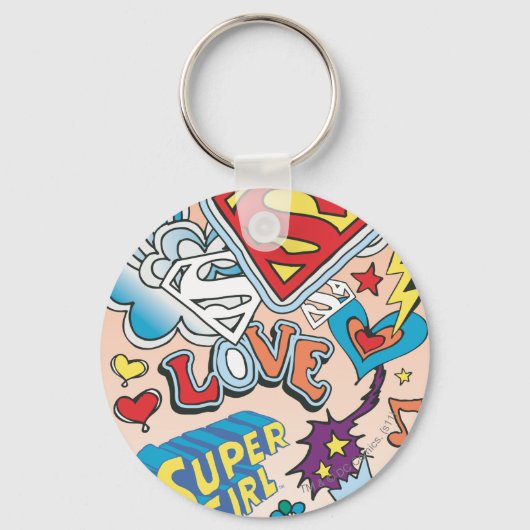 Supergirl Liefde Sleutelhanger (Voorkant)