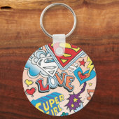 Supergirl Liefde Sleutelhanger (Voorkant)