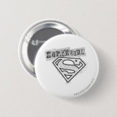 Supergirl Logo 1 Ronde Button 5,7 Cm (Voorkant /achterkant)