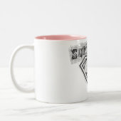 Supergirl Logo 1 Tweekleurige Koffiemok (Links)