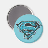 Supergirl Logo Barbed Wire en Flowers Magneet (Voorkant / Achterkant)