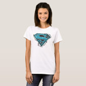 Supergirl Logo Barbed Wire en Flowers T-shirt (Voorkant volledig)