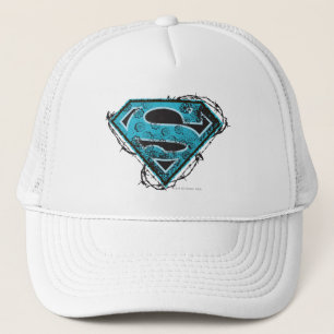 Supergirl Logo Barbed Wire en Flowers Trucker Pet