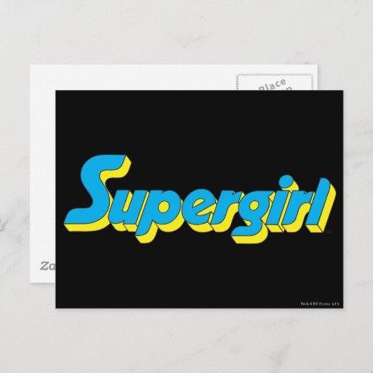 Supergirl Logo Briefkaart (Voorkant / Achterkant)