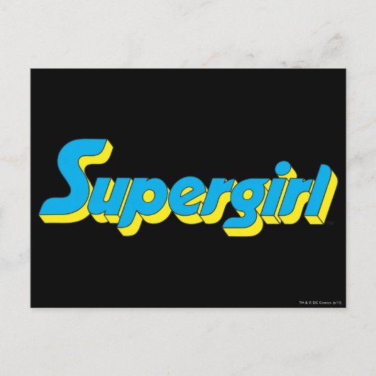Supergirl Logo Briefkaart (Voorkant)