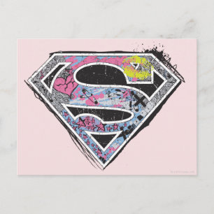 Supergirl Logo Collage Briefkaart