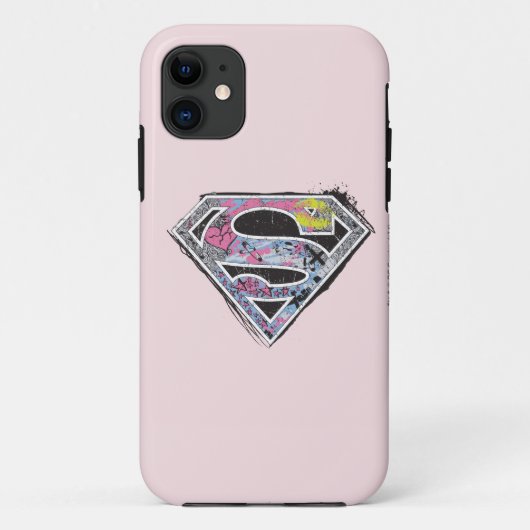 Supergirl Logo Collage Case-Mate iPhone Case (Achterkant)