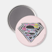 Supergirl Logo Collage Magneet (Voorkant / Achterkant)