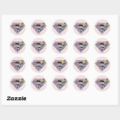 Supergirl Logo Collage Ronde Sticker (Vel)