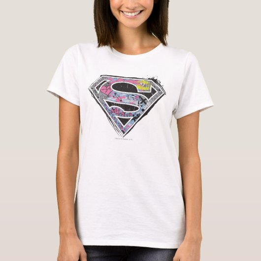 Supergirl Logo Collage T-shirt (Voorkant)
