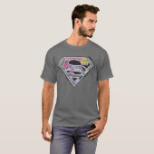 Supergirl Logo Collage T-shirt (Voorkant volledig)