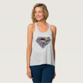 Supergirl Logo Collage Tanktop (Volledige Voorkant)