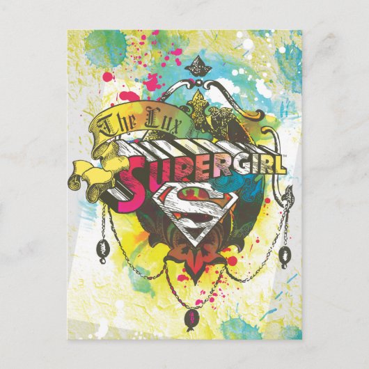 Supergirl Logo De Lux Briefkaart (Voorkant)