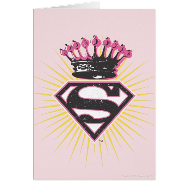 Supergirl-Logo met Crown (Voorkant)