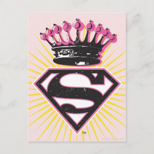 Supergirl-Logo met Crown Briefkaart