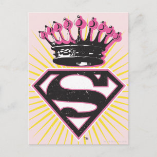 Supergirl-Logo met Crown Briefkaart