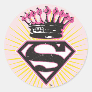 Supergirl-Logo met Crown Ronde Sticker